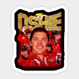 Vintage Tj Oshie Retro Sticker